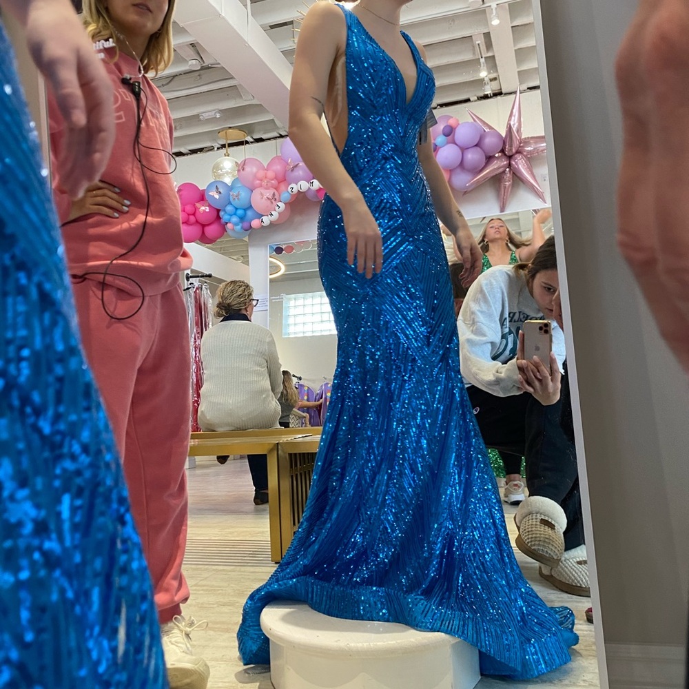 BLUE PROM DRESS